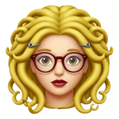 Medusa Versace with glasses  sticker