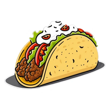 Taco sticker