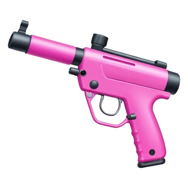 paintball gun pink colorful sticker