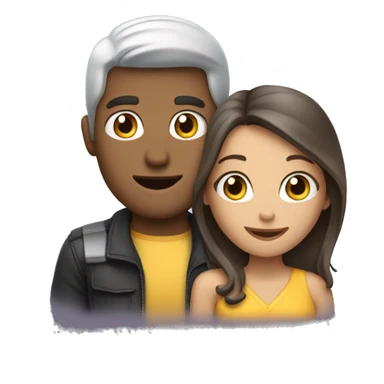 booking date a guy and a girl sticker