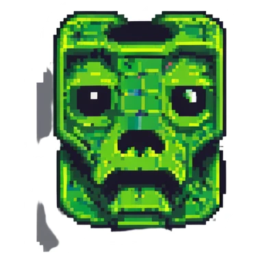 Minecraft creeper face sticker