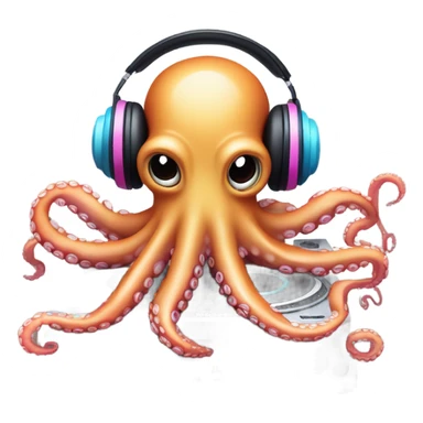 DJ Octopus sticker