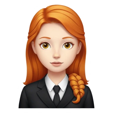 The ginger girl diplomat sticker