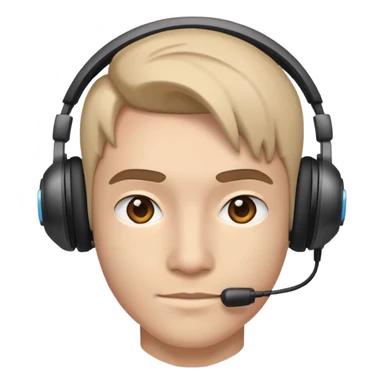 Face wearing gaming headset sticker