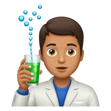 Man popping the pills and drinking sprite sticker