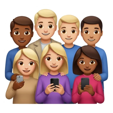 people searching something with iphone sticker