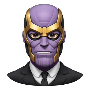 Thanos as Squid Game Front Man with black mask sticker