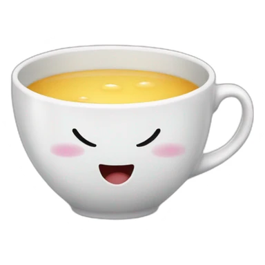 Really laughing crying teacup sticker