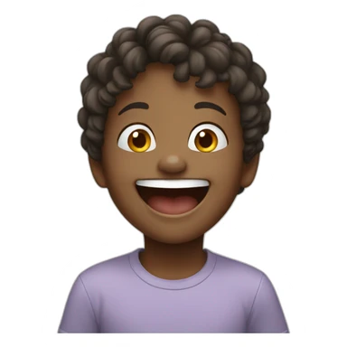 laughing child sticker