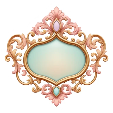 Pastel warm-colored romantic vintage aesthetic object item sticker