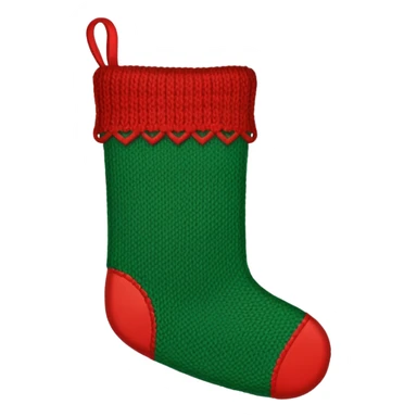 green christmas sock sticker