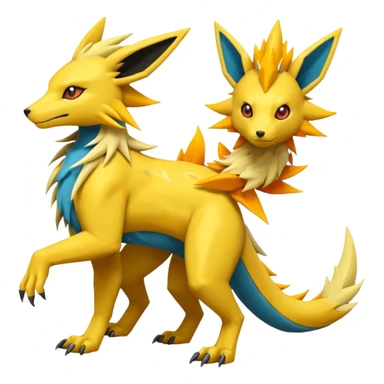 Jolteon-Salandit-Manectric-Electrike-Zeraora-Fakémon-hybrid-creature (full body)  sticker