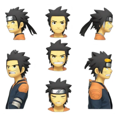 Naruto Shippuden expresiones sticker