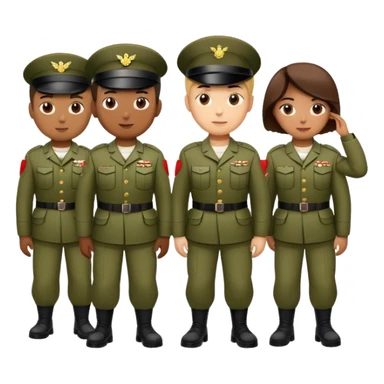 Army of soldiers sticker