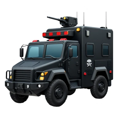 Need a SWAT truck emoji that I can copy and paste with no guns on top sticker