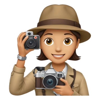 photographer taking a photo facing away sticker