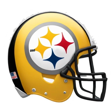 Pittsburgh Steelers Helmet but it says “we suck” sticker