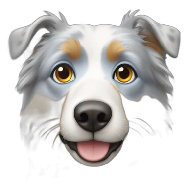 Berger australien avec yeux bleus  sticker