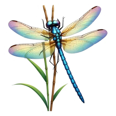 Make a dragonfly sticker