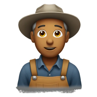 Farmer telling you to think sticker