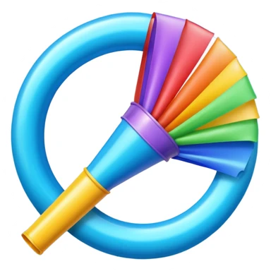 party blower sticker