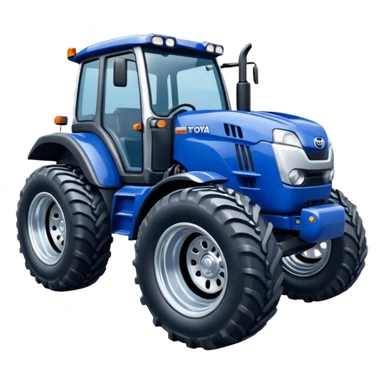 Silver Chrome Tractor tires on glossy dark blue body 2025 Toyota 86 off-road rally car  sticker