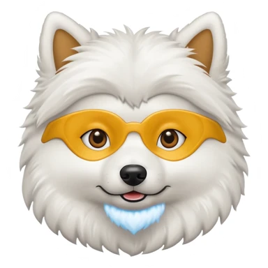 American Eskimo dog sticker