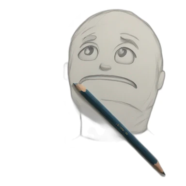 Sketchbook and pencil sticker