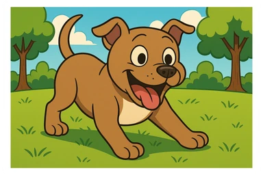 Add a park background while maintaining the original style of the image. sticker