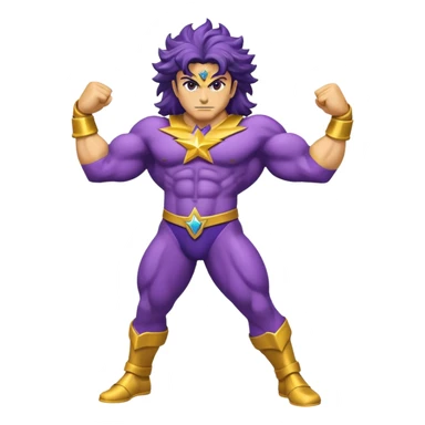 J’aimerais que tu me crées un emoji sur star Platinum dans jojo bizarre Adventure sticker