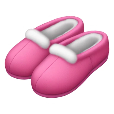 Pink Christmas slippers sticker