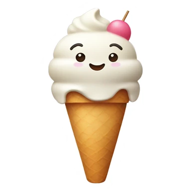 Kawaii icecream sticker