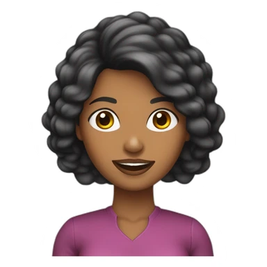 Mujer de cabello negro arriba de moto sticker