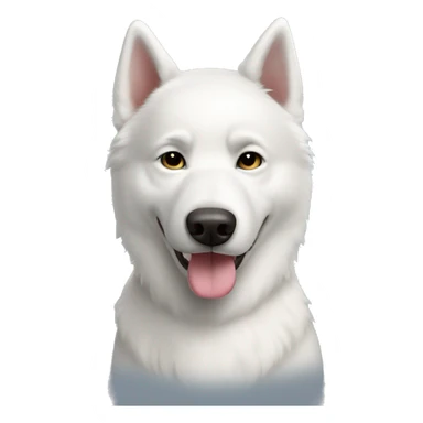 white husky dog named sixx sticker