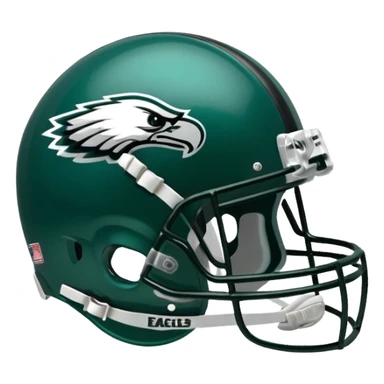 Philadelphia Eagles football helmet sticker