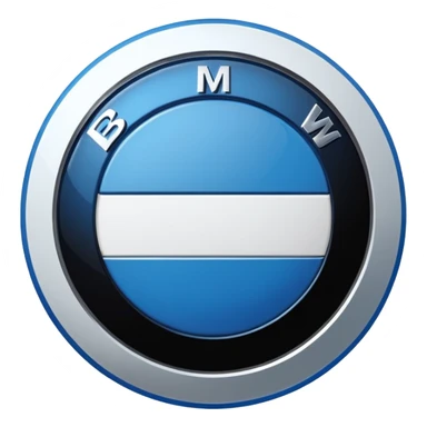 Bmw real logo sticker