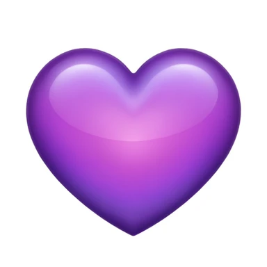 purple heart with a gradient sticker