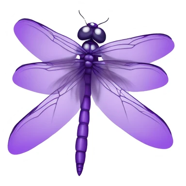 Purple dragonfly sticker