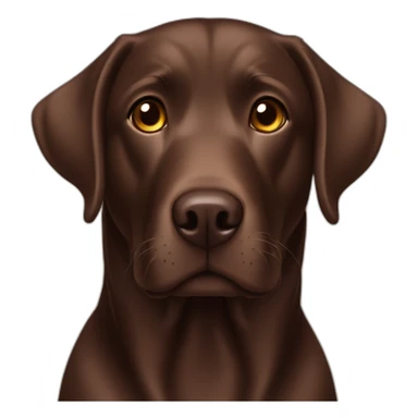 Chocolate labrador named Haru sticker