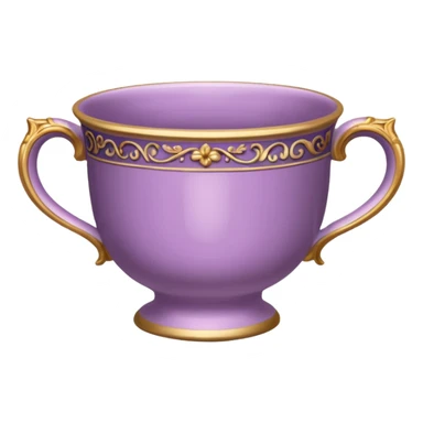 Mauve antique cup sticker