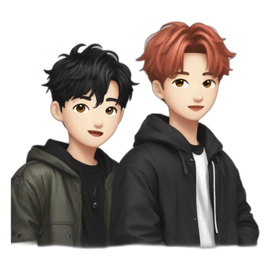 bangchan and lee know of stray kids sticker