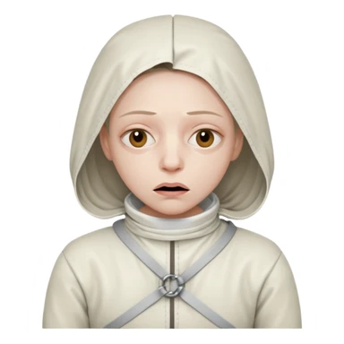 Пациент психиатрической больницы в смирительной рубашке sticker