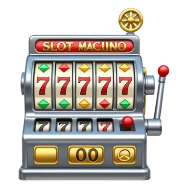 Slot machine, classic, 5 reels, the stop symbols are P-R-O-P-O sticker