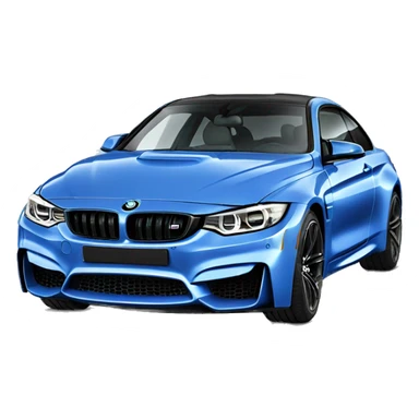 BMW M4 blue  sticker