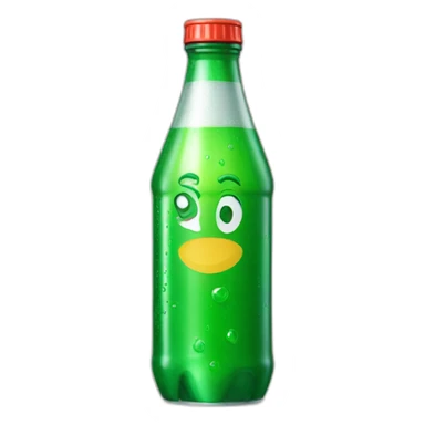 Sprite; tin bottle sticker