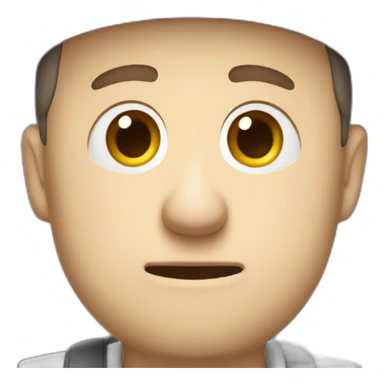 tim robinson wearing a grey fedora with a grey flap on the back white shirt only looking scared and sad 3 quarter angle sticker