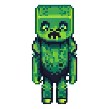 Minecraft Creeper pixel art sticker