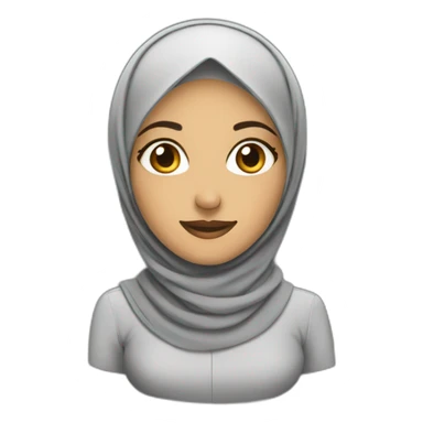hijabi workinG call center sticker