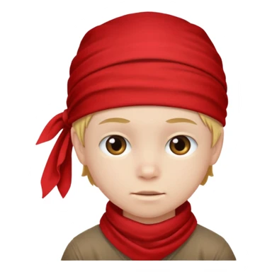 kid with wearing red bandana sticker