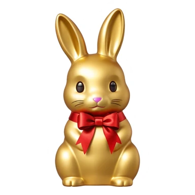 Lindt goldbunny with red ribbon sticker